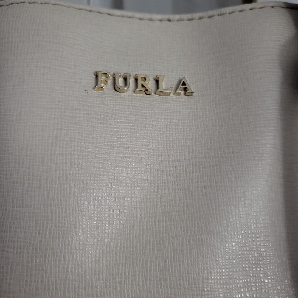 Off white Furla Top Handle Bag Large Tote shoulder bag women's - Picture 2 of 16